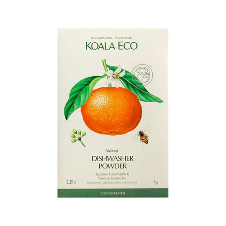 Koala Eco Natural Dishwasher Powder Lemon Myrtle and Mandarin 1kg