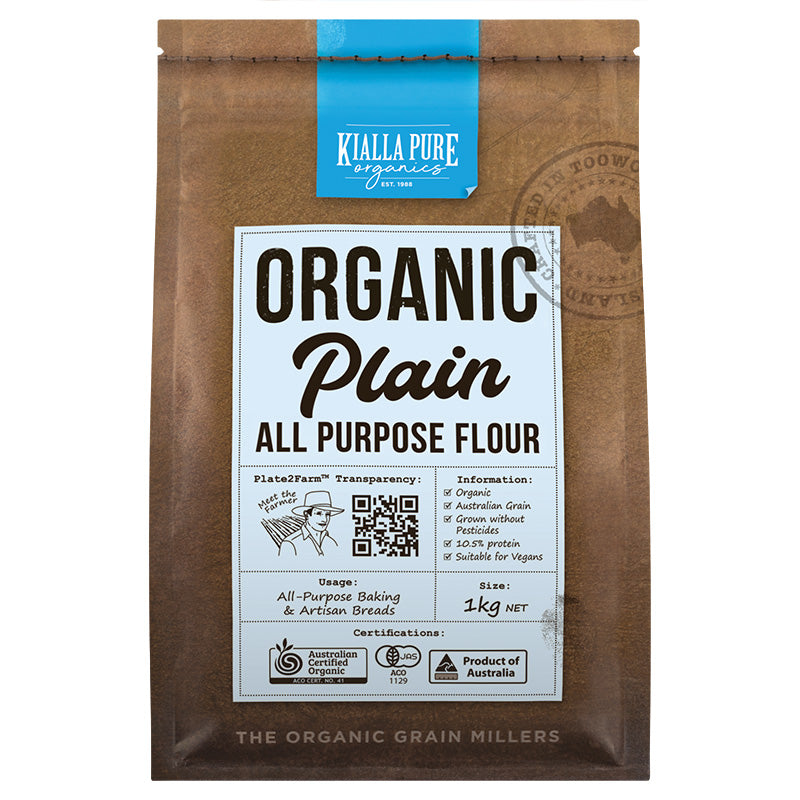 Kialla Flour Unbleahed White Plain 1kg
