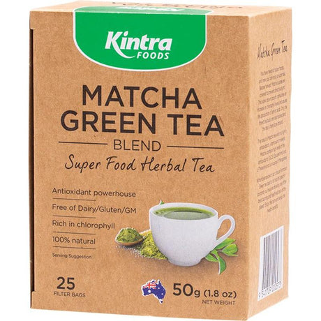 Kintra Foods Matcha Green Tea Blend Tea Bag 25