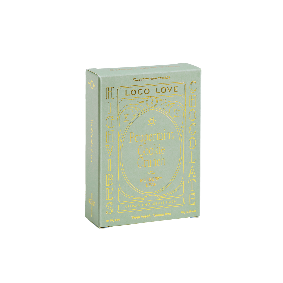 Loco Love Peppermint Cookie Crunch Twin Pack 70g