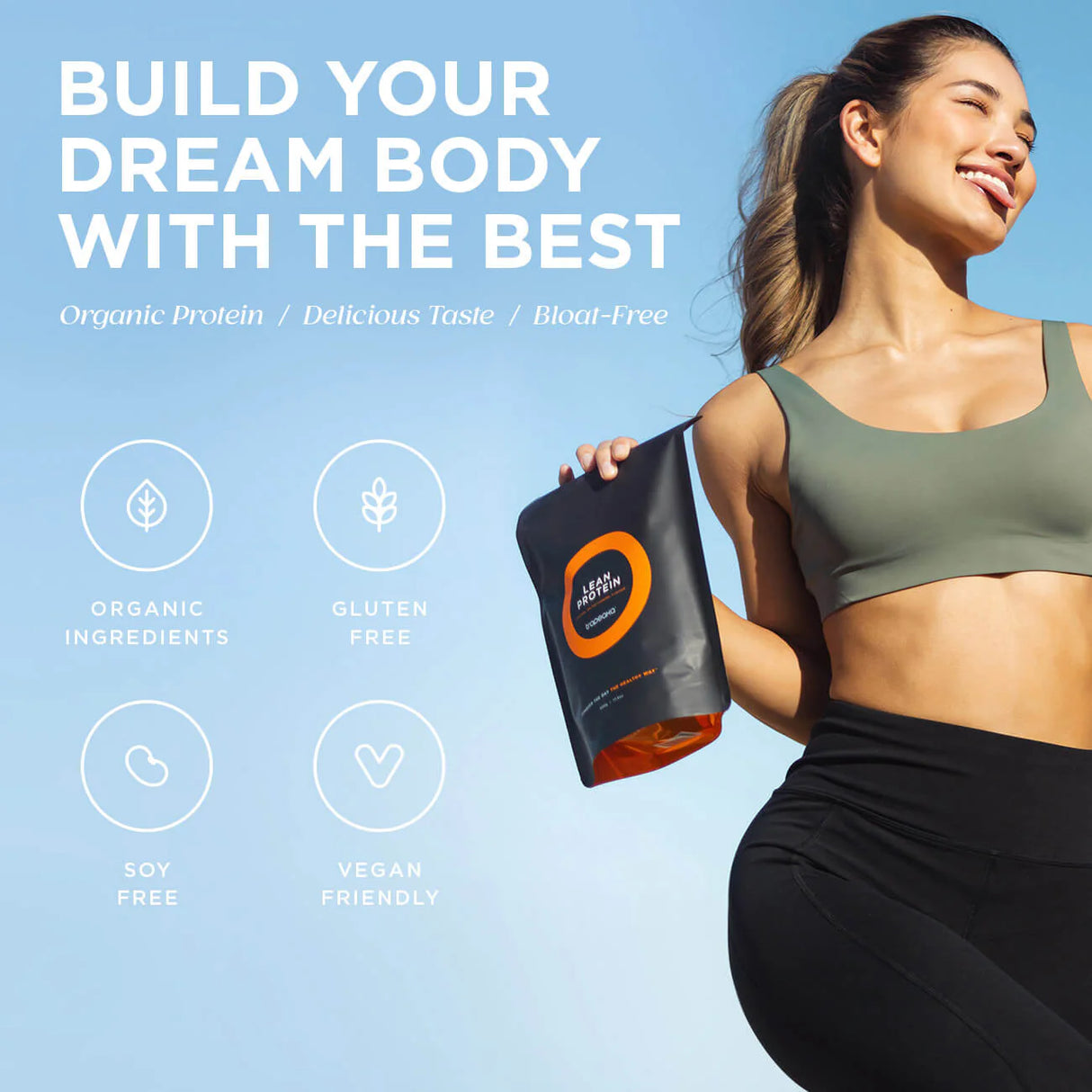 Tropeaka Lean Protein Iced Mocha Latte 500g