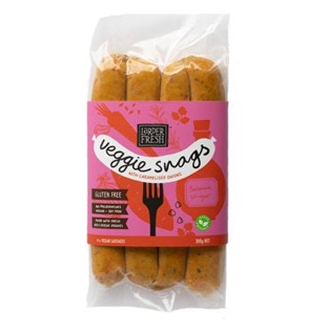 Larder Fresh Snags Caramelised Onion 300g