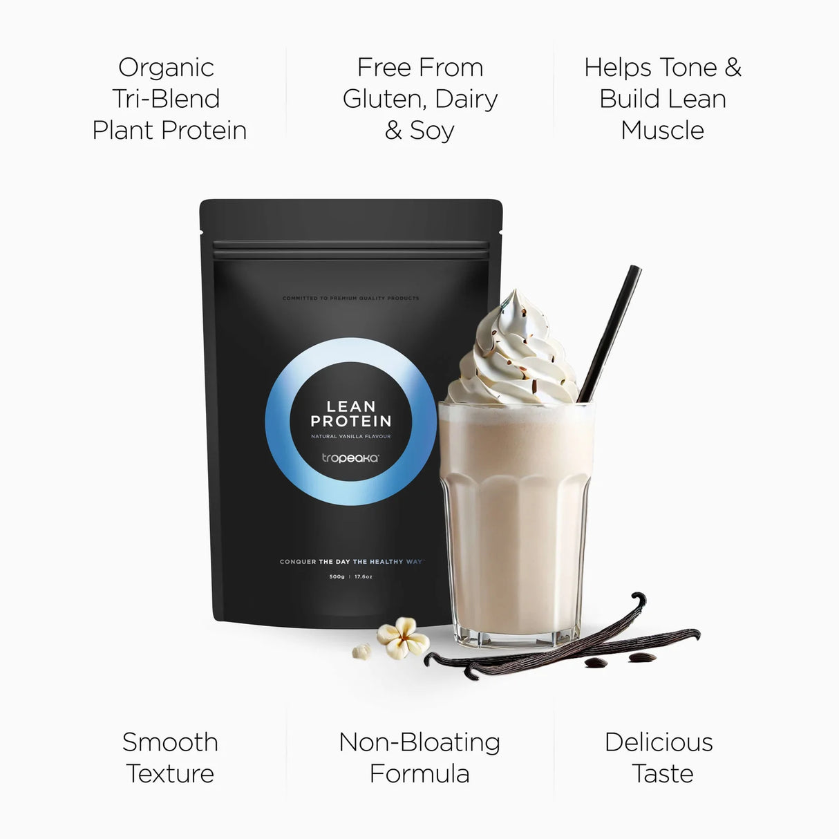 Tropeaka Lean Protein Vanilla 500g