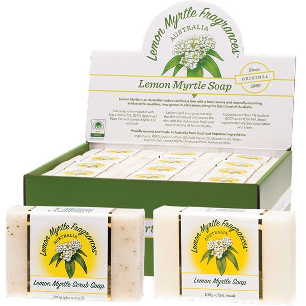 Lemon Myrtle Fragrances Scrub Soap 100g