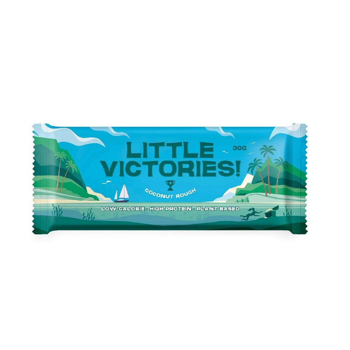 Little Victories Coconut Rough Bar 30g – Unique Wholefood