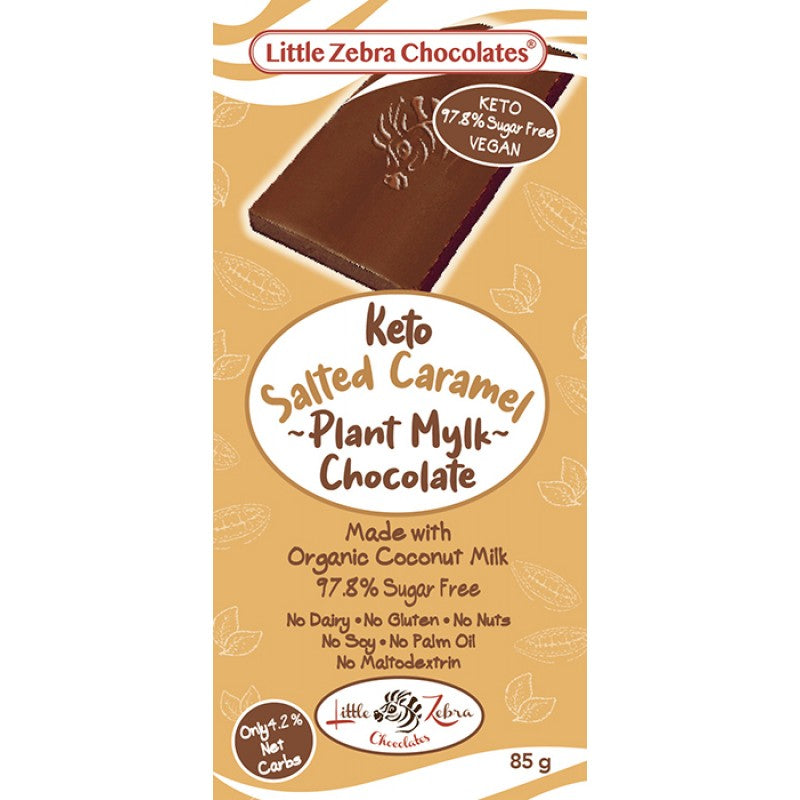 Little Zebra Chocolate Co Keto Caramel Chocolate 85g