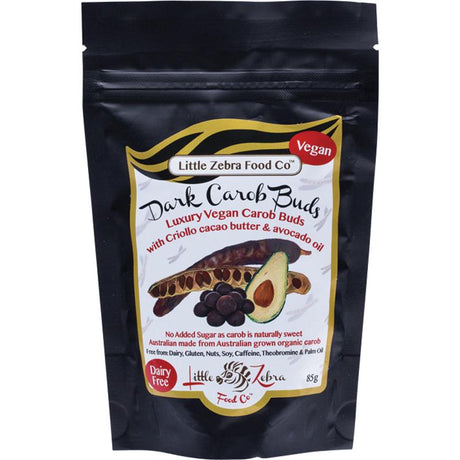 Little Zebra Chocolates Carob Buds Dark 85g