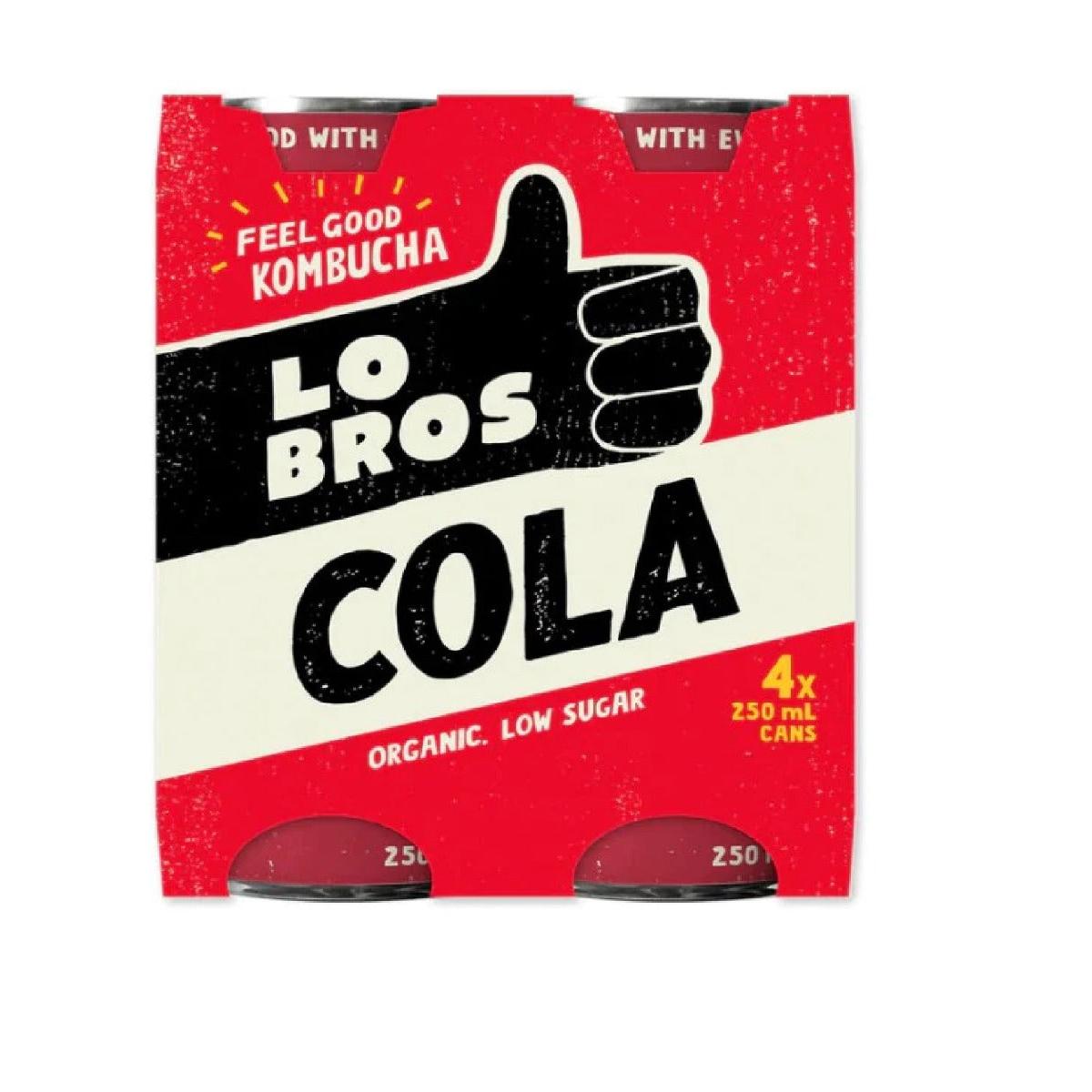 Lo Bros Kombucha Cola 4X250ml
