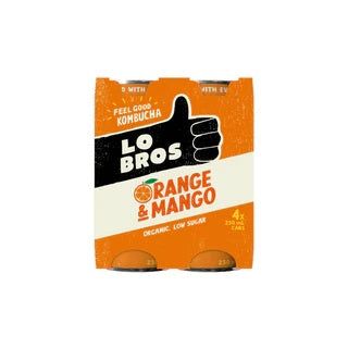 Lo Bros Kombucha Orange Mango 4x250ml