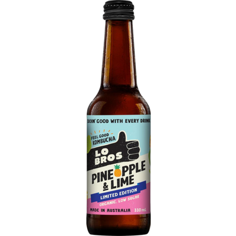 Lo Bros Kombucha Pine Lime 330ml