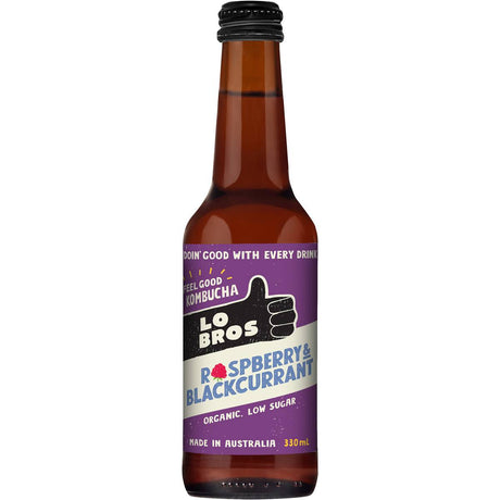 Lo Bros Kombucha Raspberry Bcurrant 330ml