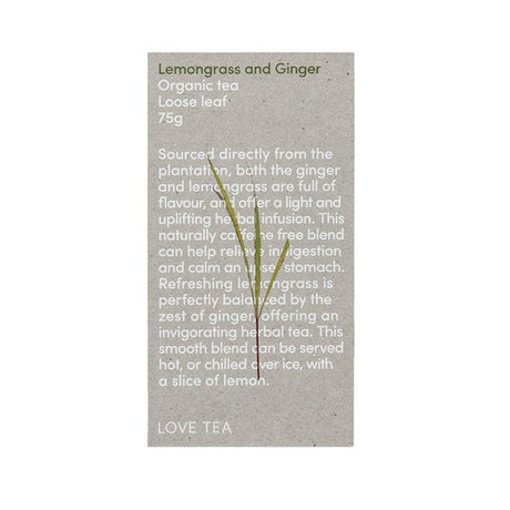 Love Tea Lemongrass Ginger Loose 75g