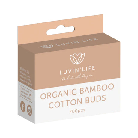 Luvin Life Organic Bamboo Cotton Buds 200p