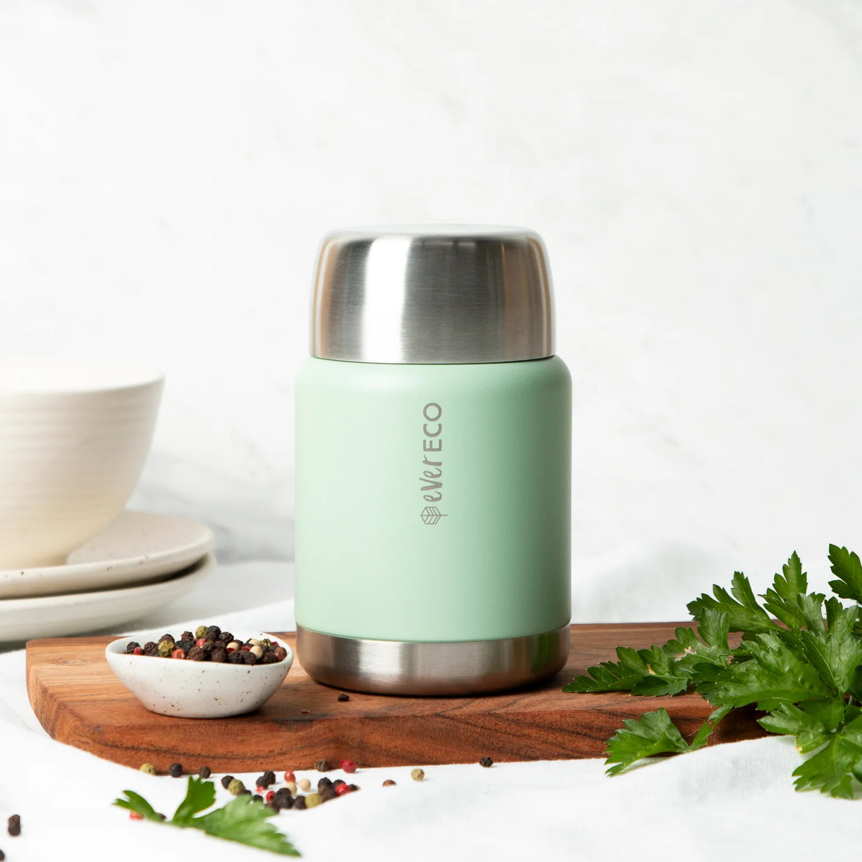 Ever Eco Insulated Food Jar Sage 500ml