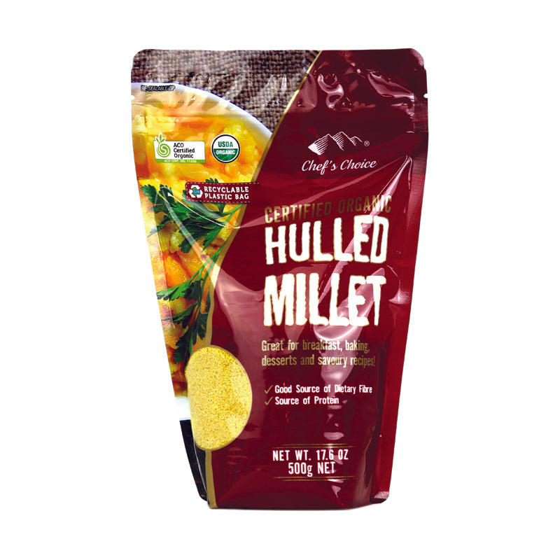 Chef's Choice Certified Organic Hulled Millet 500g