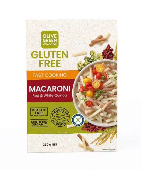 Olive Green Organics Fast Cooking Macaroni 250g