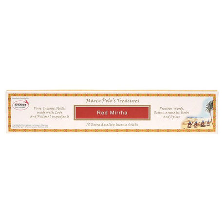 Marco Polo'S Treasures Sticks Red Mirrha 10