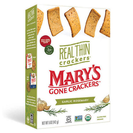 Marys Organic Real Thin Garlic Rosemary 141g