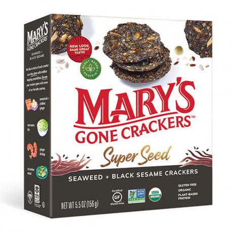 Marys Organic Seaweed Crackers 155g