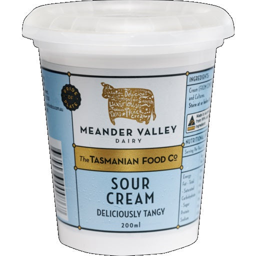 Meander Valley Dairy Sour Cream 200ml