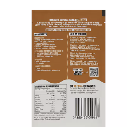 Mingle Seasoning Satay 30g