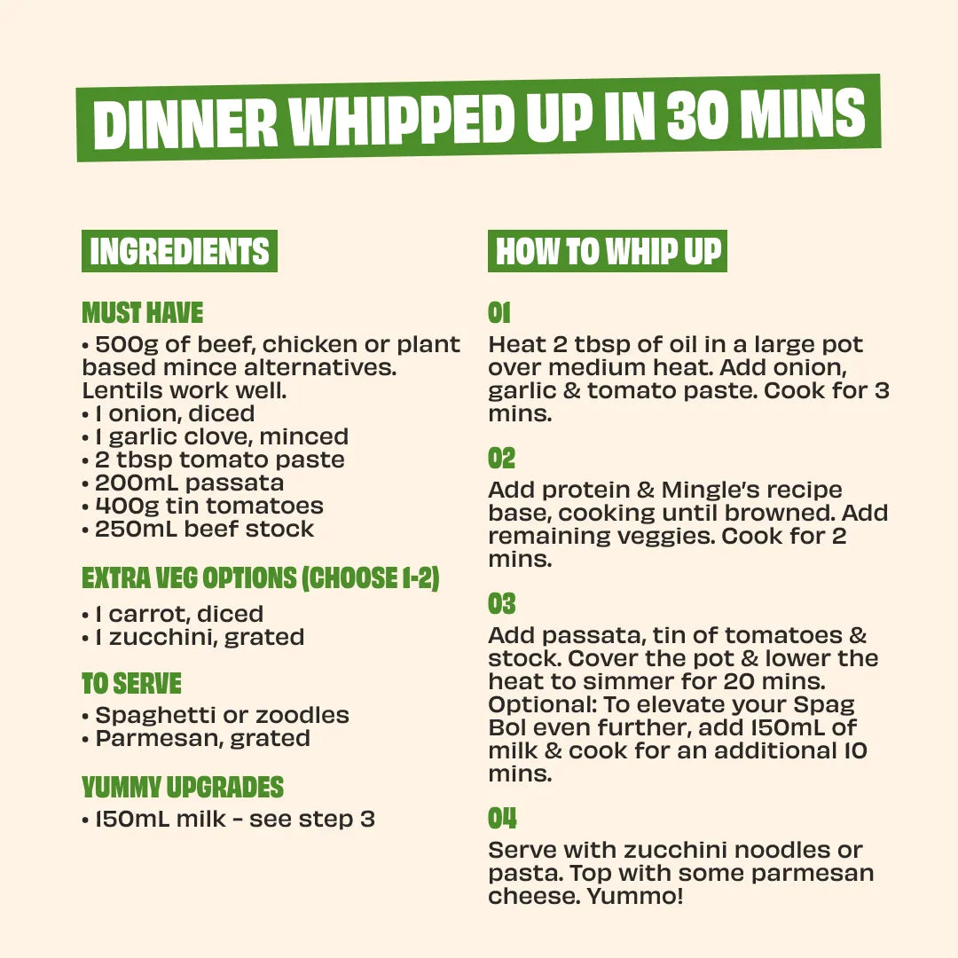 Mingle Spag Bol 30g