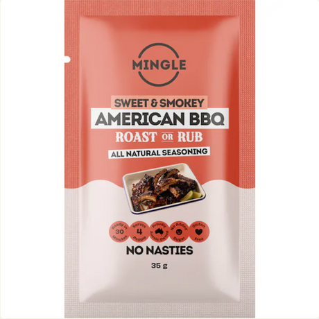 Mingle American BBQ Roast or Rub seasoning 35g sachet