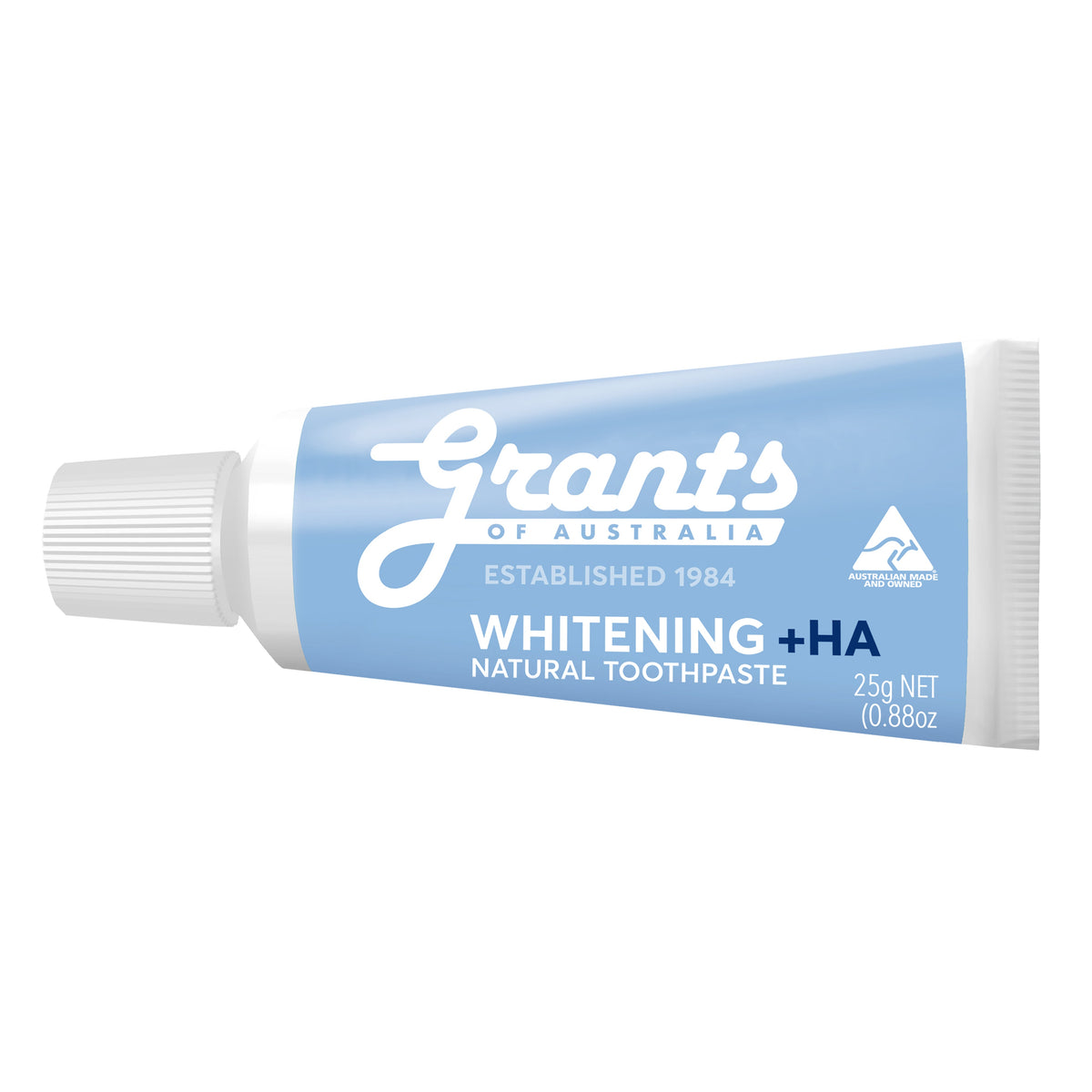 Grants of Australia Whitening +HA Natural Toothpaste Travel Size 25g
