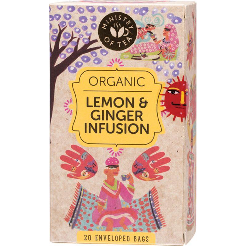Ministry Of Tea Herbal Tea Bag Lemon & Ginger Infusion 20