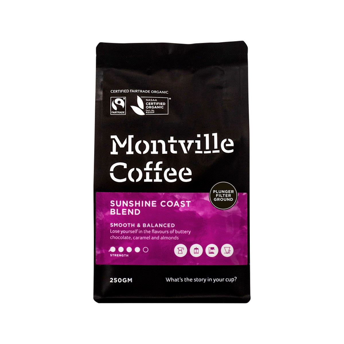 Montville Coffee Coffee Plung Sun Coast 250g