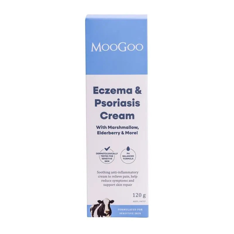 MooGoo Eczema & Psoriasis Cream With Marshmallow & Elderberry 120g
