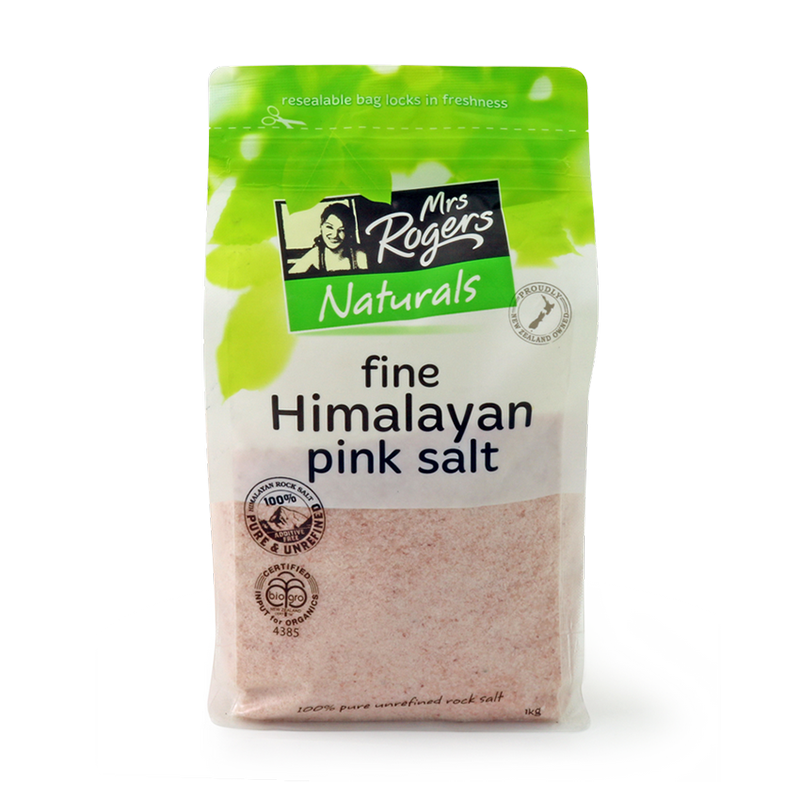 Mrs Rogers Himalayan Pink Salt Bag Fine 1Kg