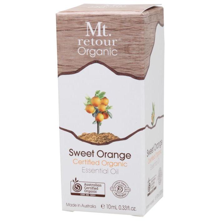 Bottle of Mt Retour 100% Sweet Orange essential oil 10ml
