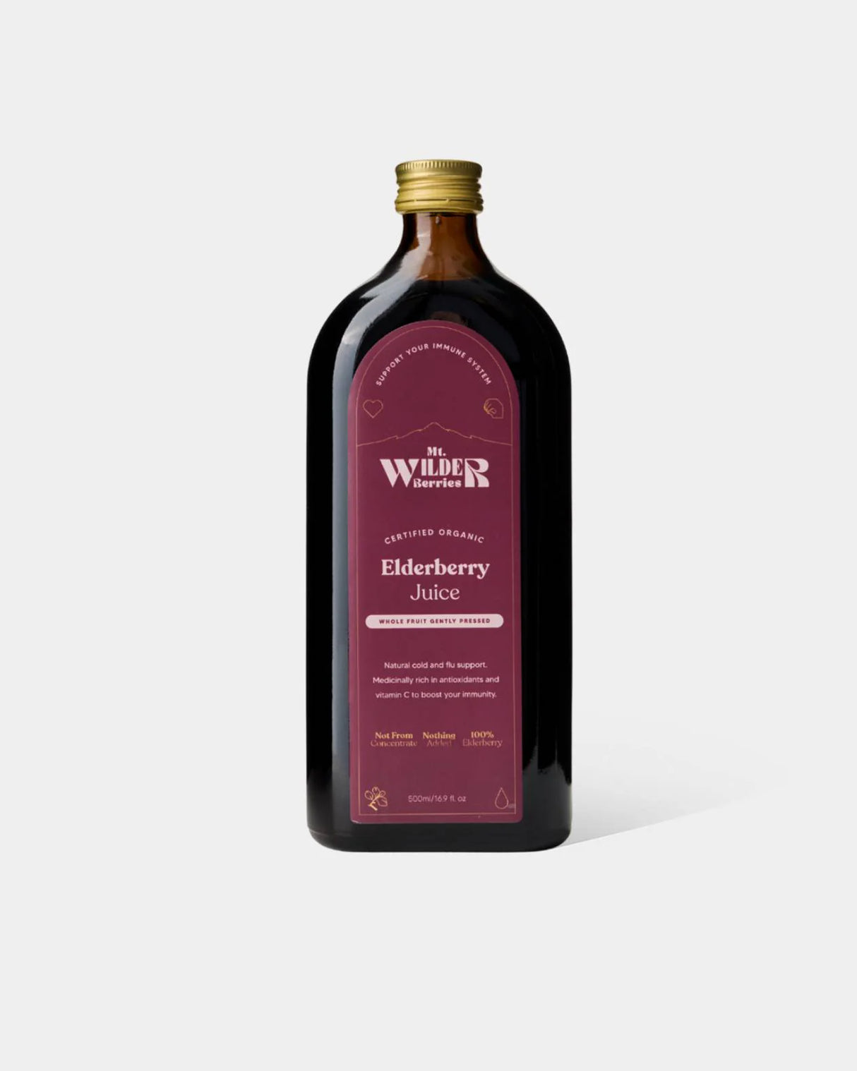 Mt Wilder Berries Elderberry Juice 500ml