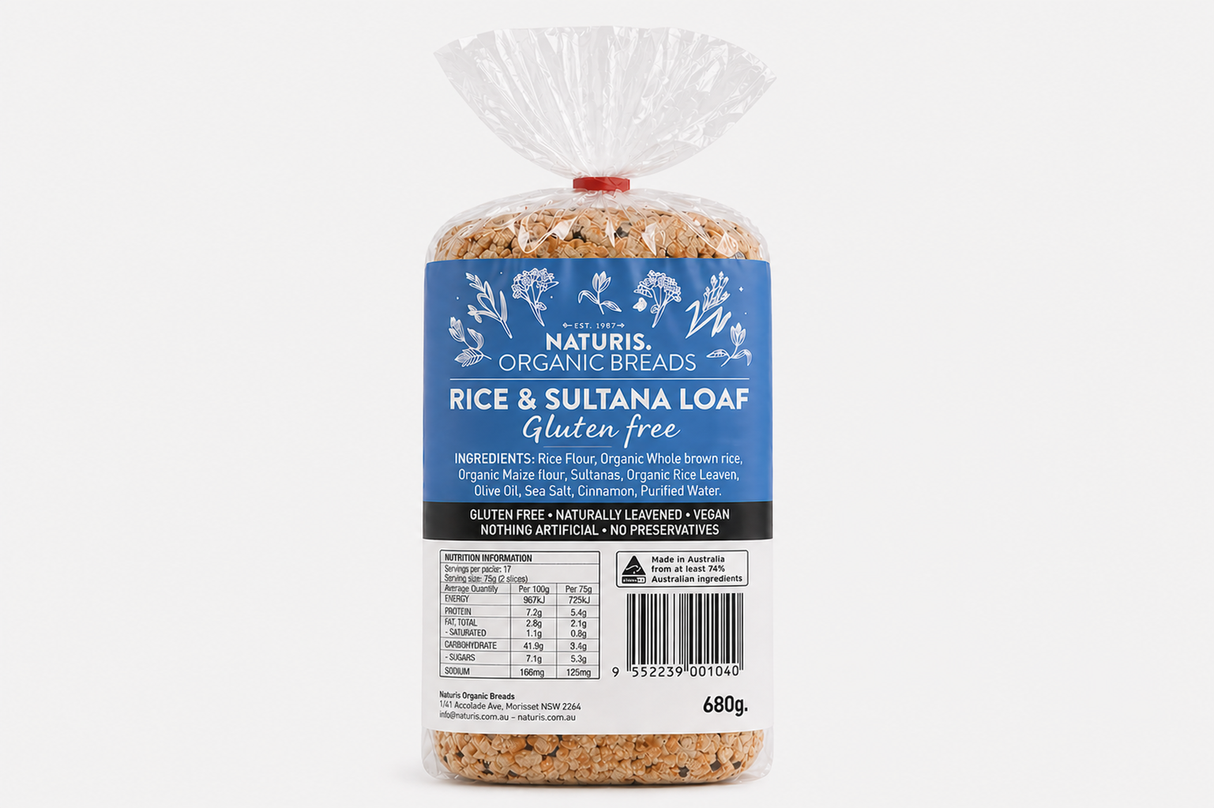 Naturis Rice Sultana Loaf 680g
