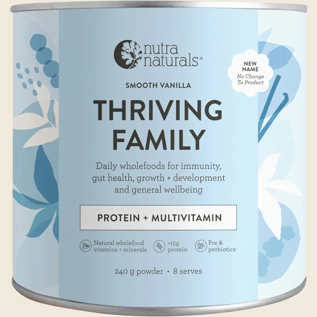 Nutra Organics Thriving Family Vanilla 240g
