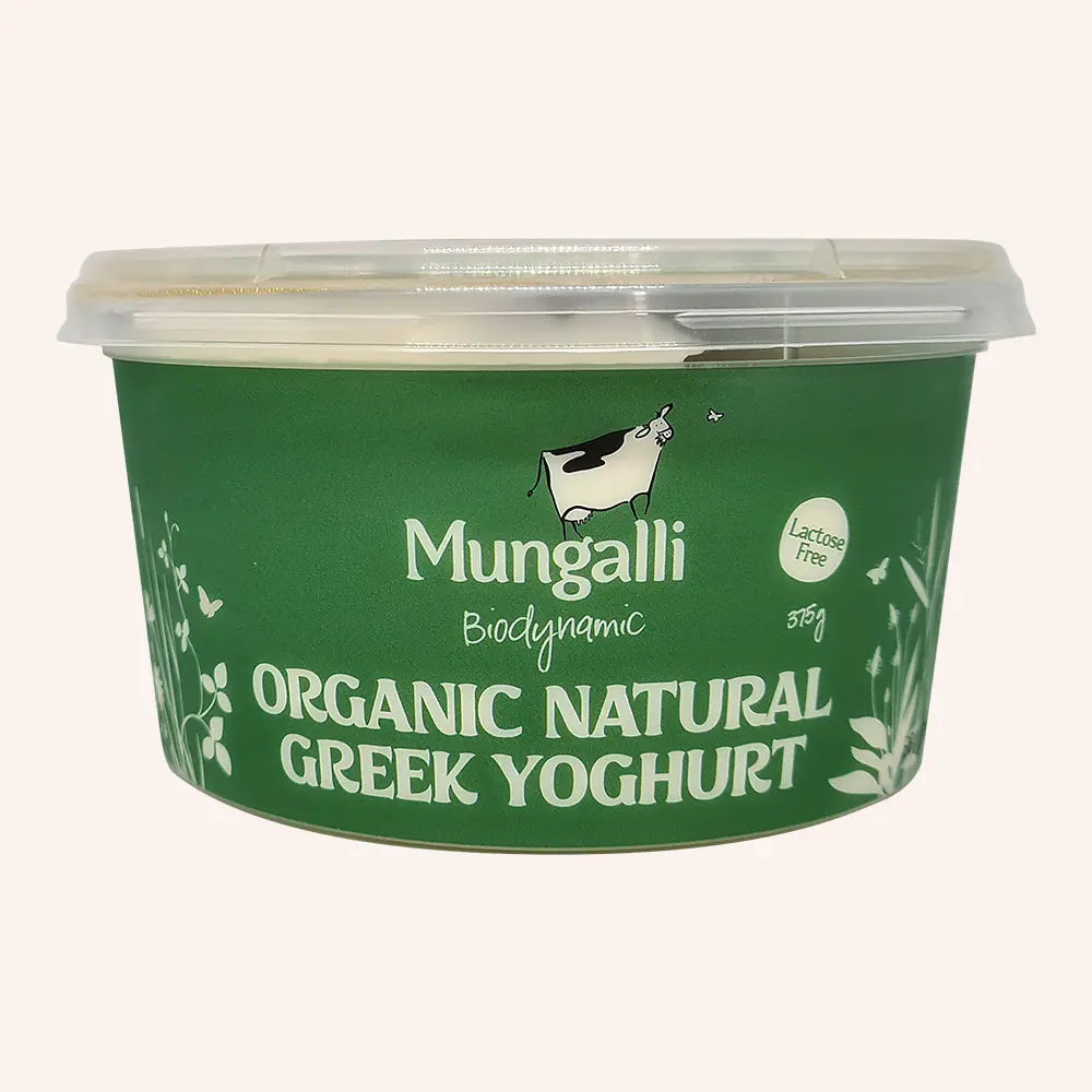 Mungalli Organic Natural Greek Yoghurt 375g