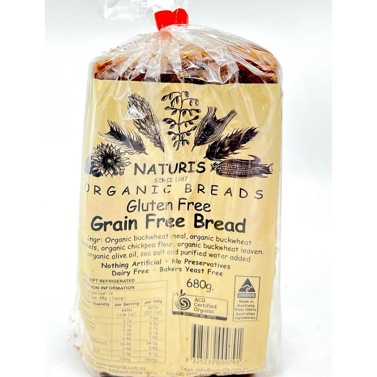 Naturis Bread Gluten Free Grain Free Bread 680g