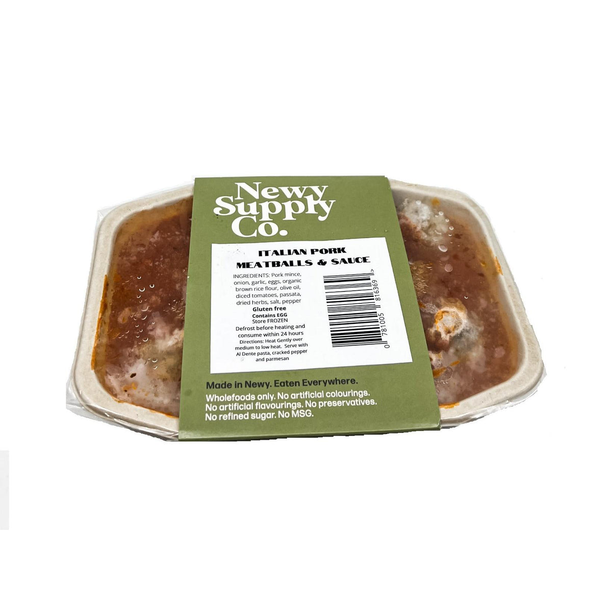 Newy Supply Co Italian pork meatballs and sauce, chilled pack