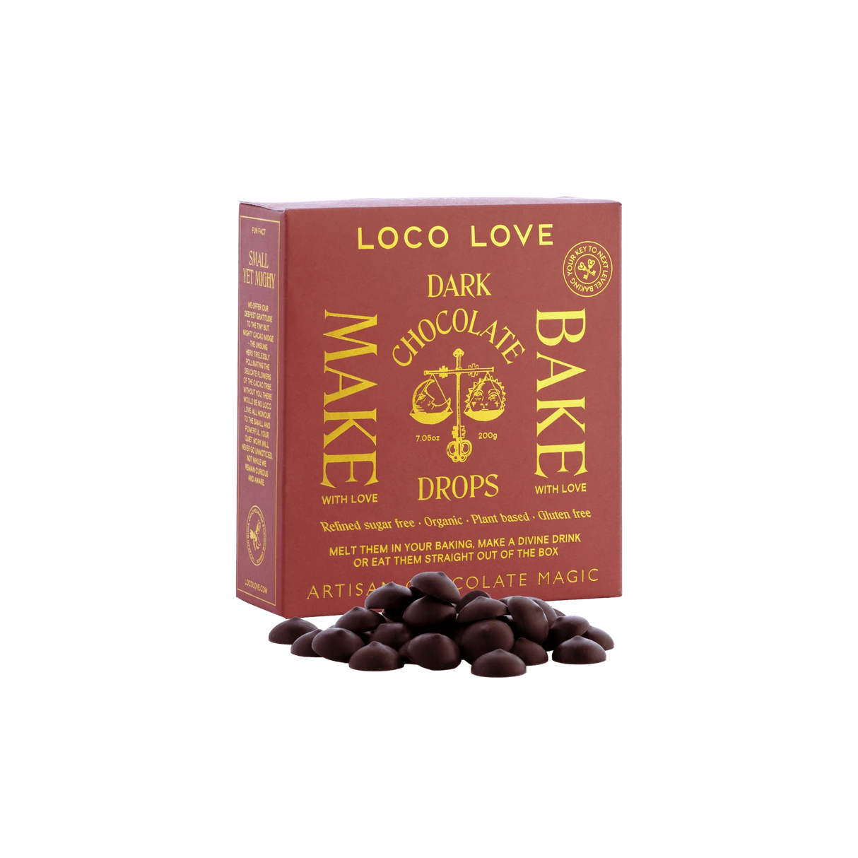 Loco Love Dark Choc Drops 200g