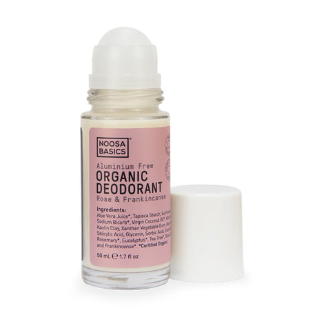 Noosa Basics Deodorant Roll On Rose & Frankincense 50ml