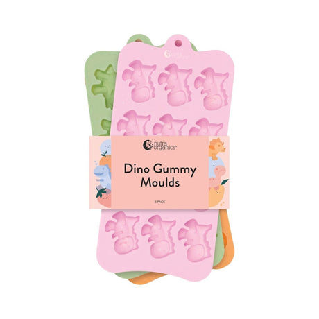 Nutra Organics Dino Gummy Moulds 3pk