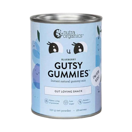 Nutra Organics Gutsy Gummies Blueberry 150g