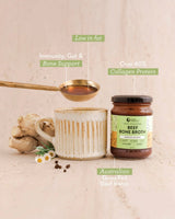 Nutra Organis Beef Bone Broth Concentrate Native Herbs 250g