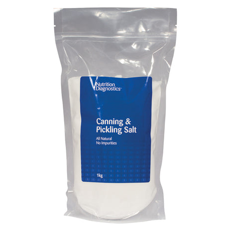 Nutrition Diagnostics Canning & Pickling Salt 1Kg