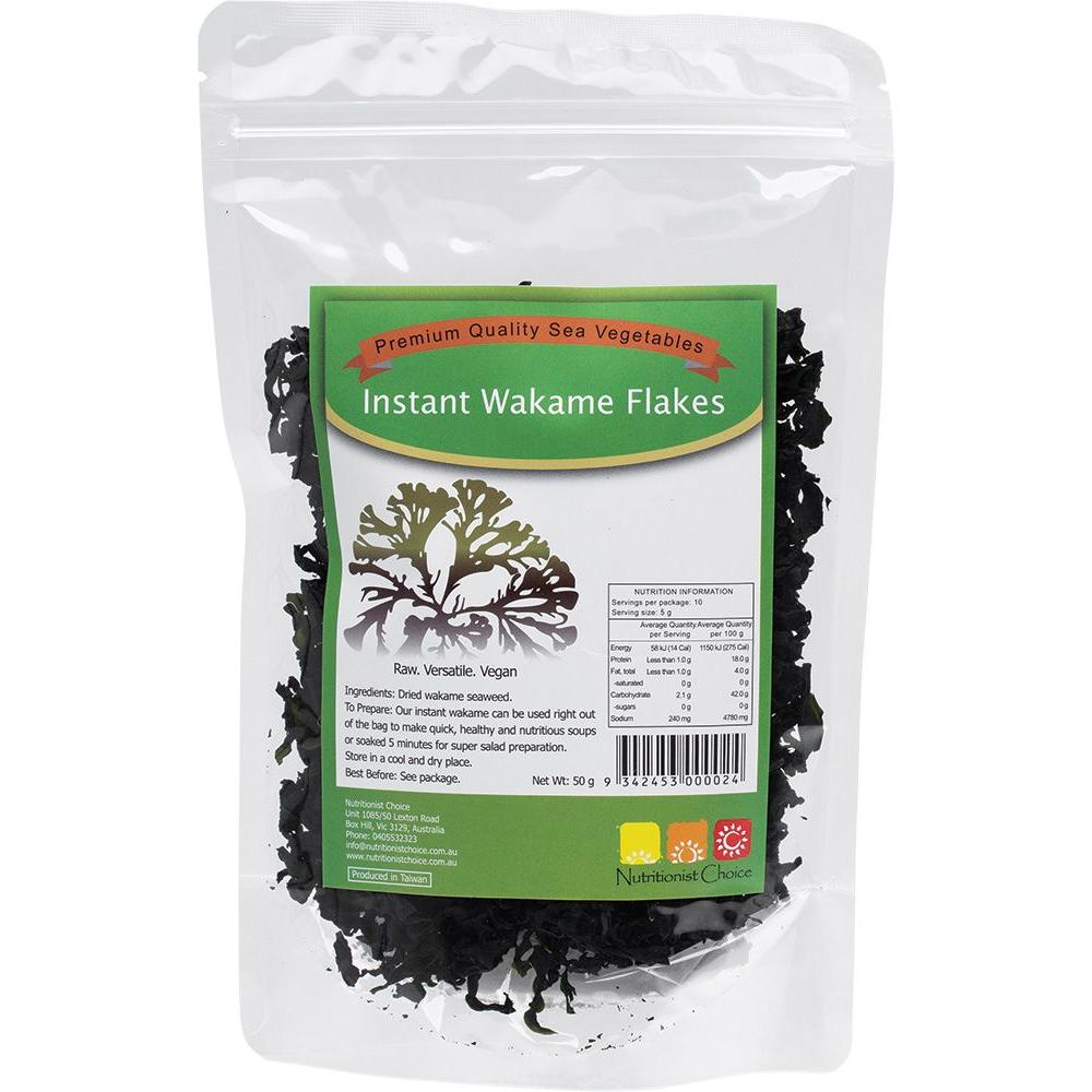Nutritionist Choice Sea Vegetables Wakame Flakes 50g