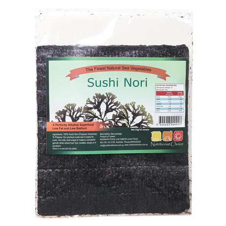 Nutritionist Choice Sushi Nori 10 Sheets 25g