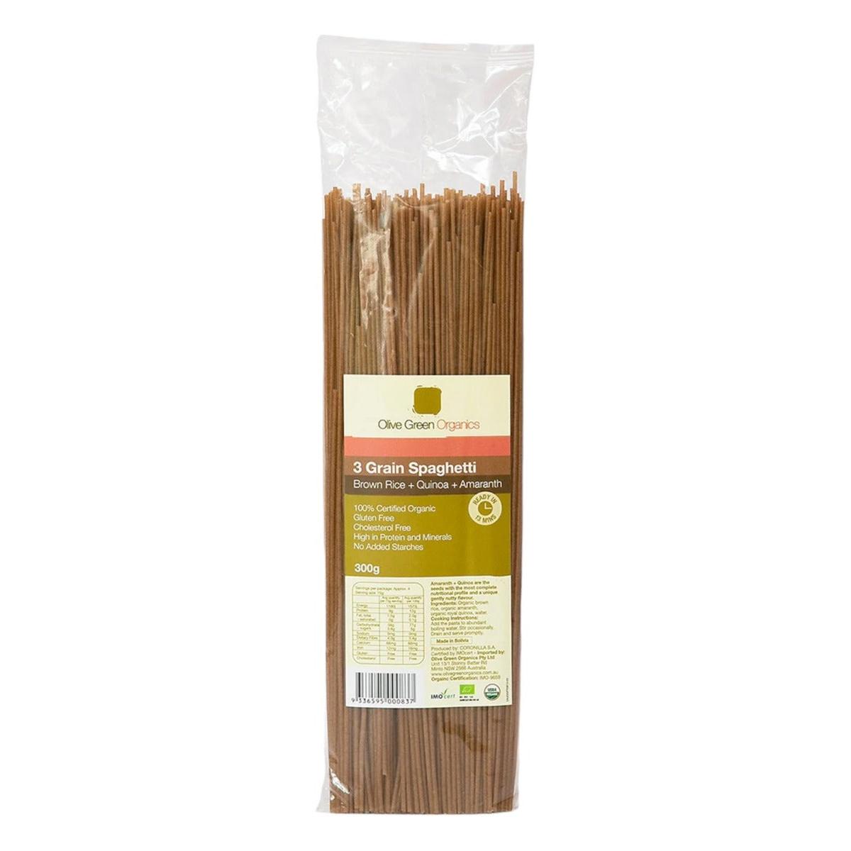 Olive Green Spaghetti 3 Grain