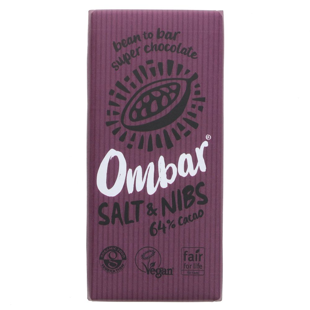 Ombar Salt & Nibs Chocolate 70g