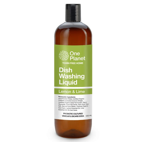 One Planet Dish Washing Liquid Lemon & Lime 500ml